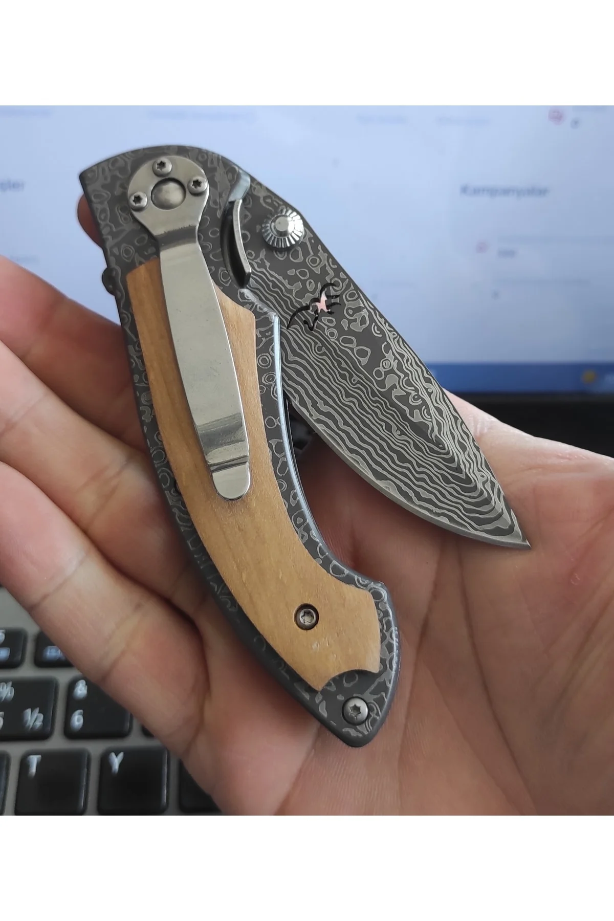 Browning Damascus Görünümlü Çakı