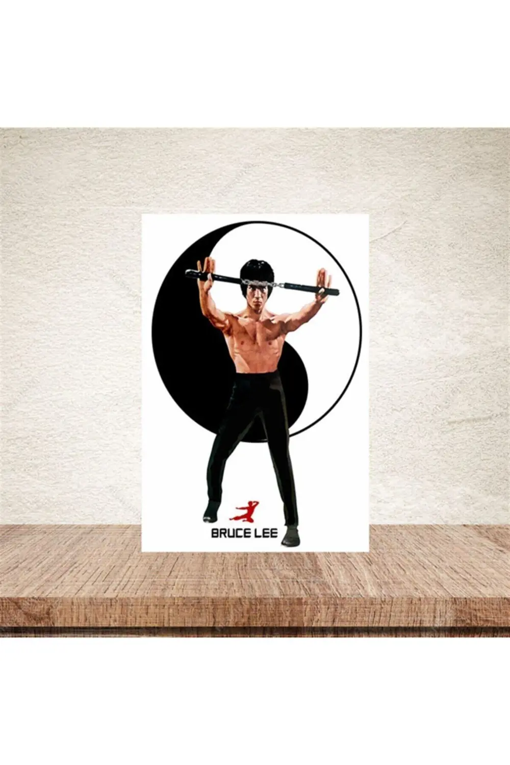 Bruce Lee 20-30 cm Retro Ahşap Poster