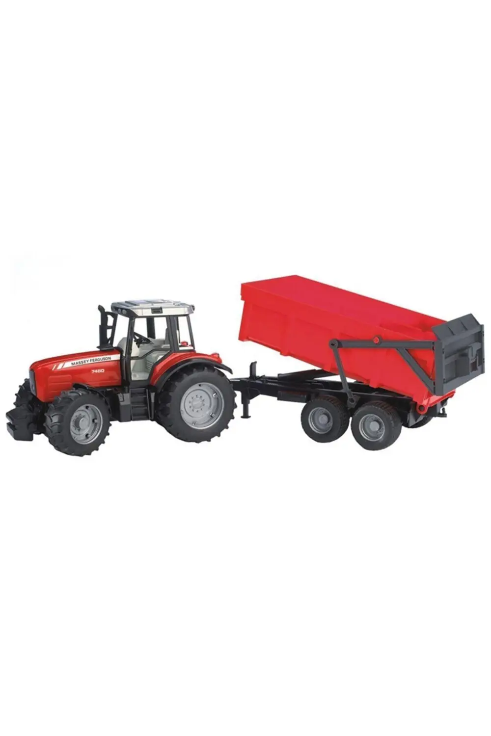 Bruder Massey Ferguson 7480 Traktör & Römork Br02045
