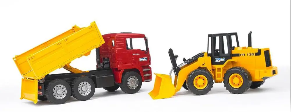 Bruder Oyuncak Man Damperli Kamyon Ve Fr 130 Kepçe BR02752