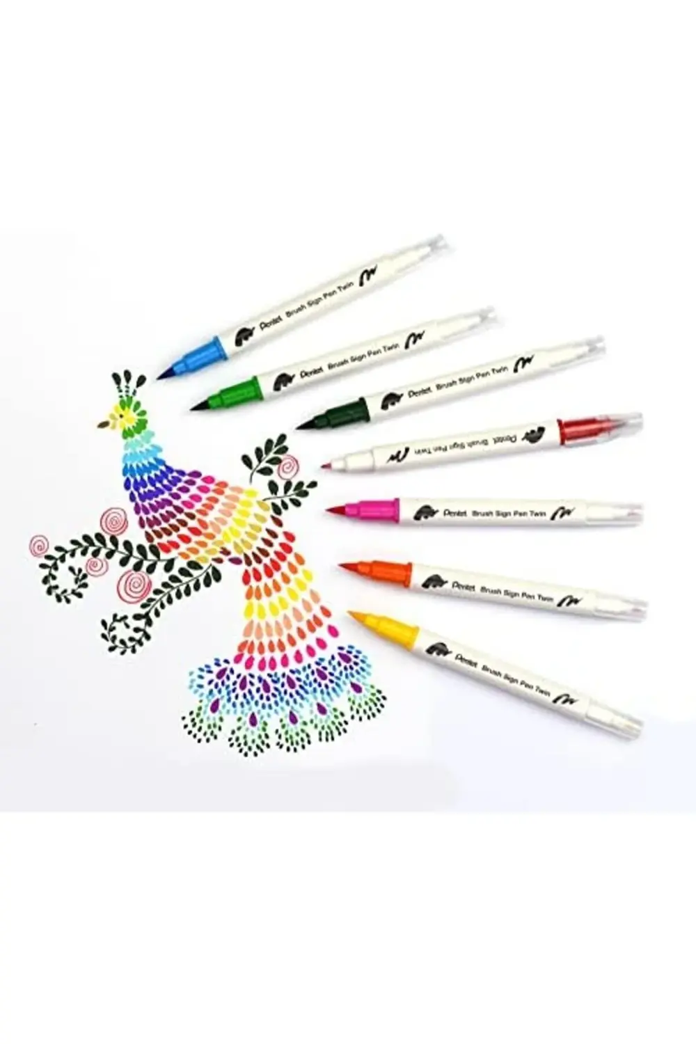 Brush Sing Pen Çift Taraflı Fırça Uçlu Kalem ALTIN 395519