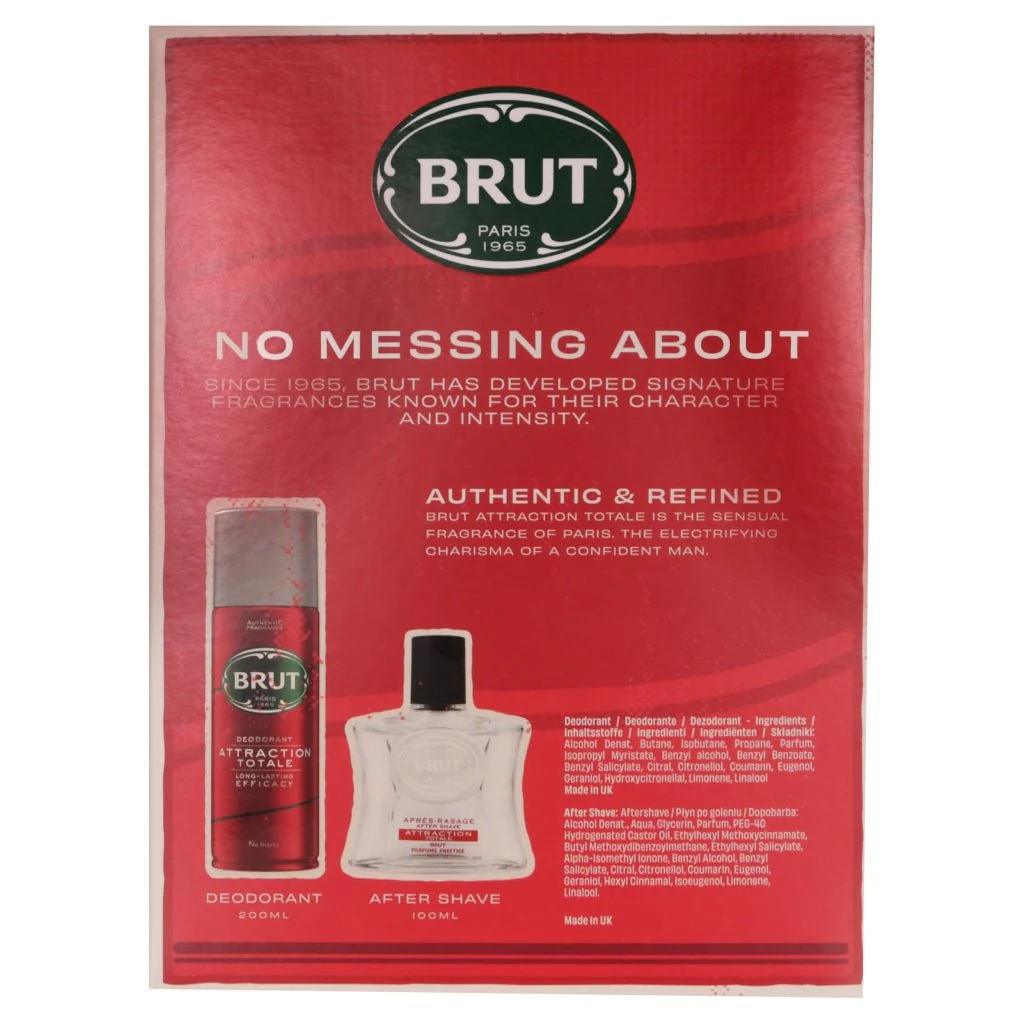 Brut Set Aftershave 100 ml+Deo 200 ml Attraction Brut Set Aftershave 100 ml+Deo 200 ml Attraction