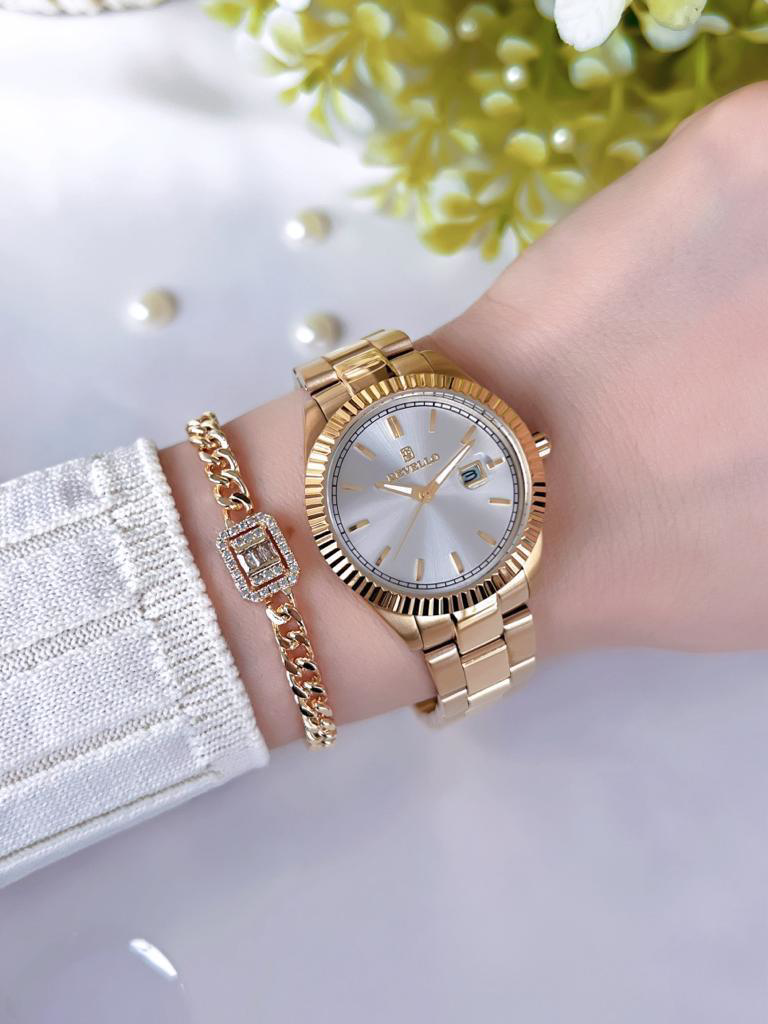 BRV.21.1853 Revello Altın Kaplama Kararma Renk Atma Yapmaz 3Atm S