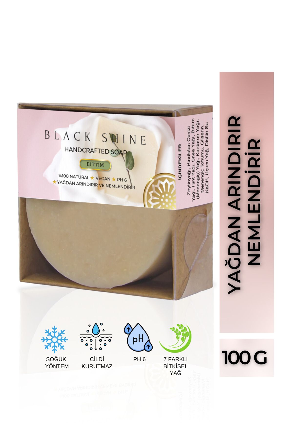 Black Shine Bs Bs Biberiye Yaği Ve Doğal Bittim Sabunu Saç Dökülmesi Ve Yipranmiş Saçlar İçin Biotinli Saç Bakimi