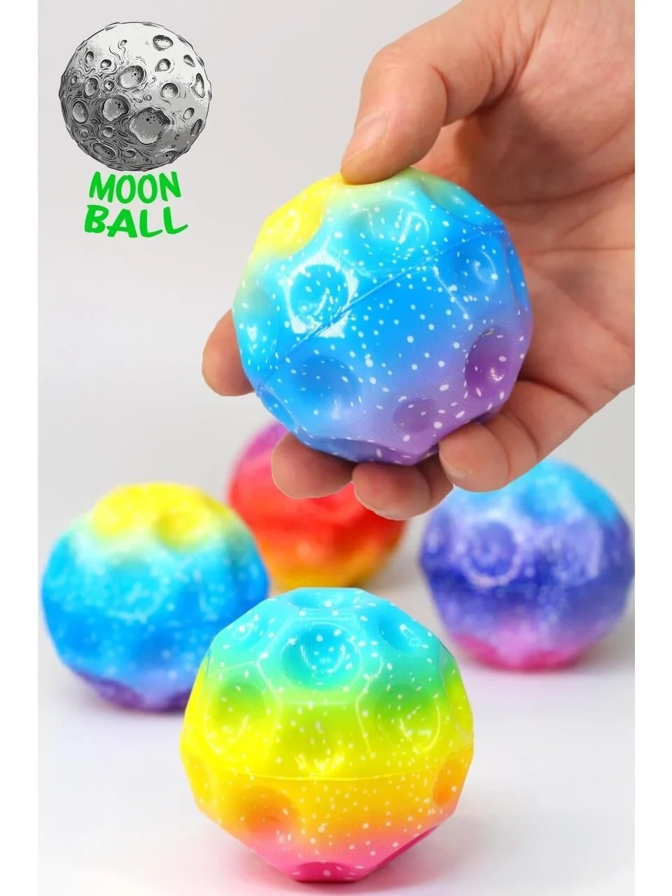 BSF-101 MOONBALL AY TOPU IŞIKLI 7 CM - Stokta Olan Model Gönderilir