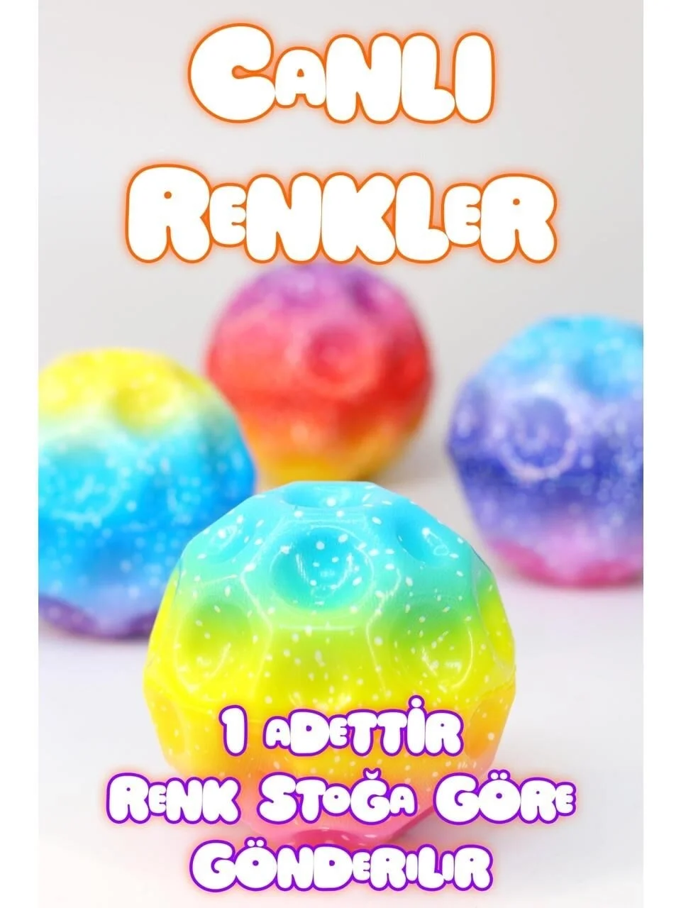 BSF-101 MOONBALL AY TOPU IŞIKLI 7 CM - Stokta Olan Model Gönderilir