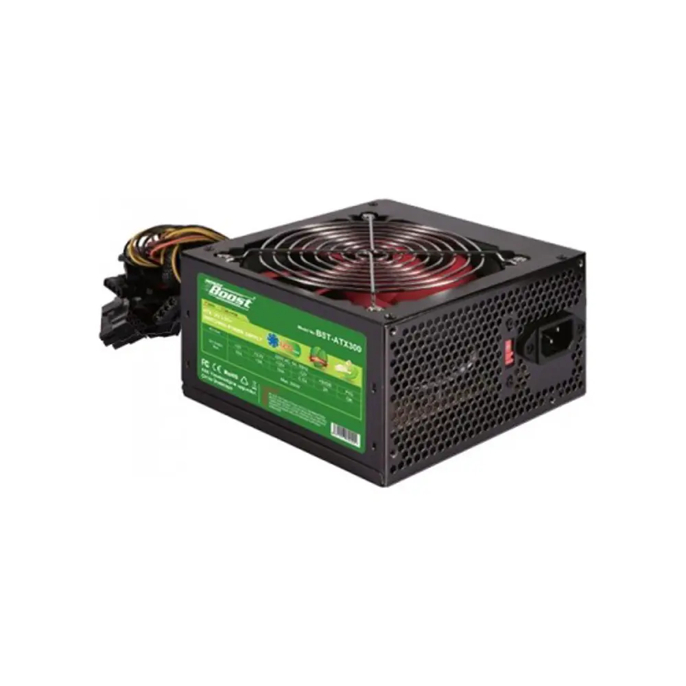 BST-ATX300R 300w, PPFC 12cm Kırmızı Fanlı ATX PSU (Retail Box)