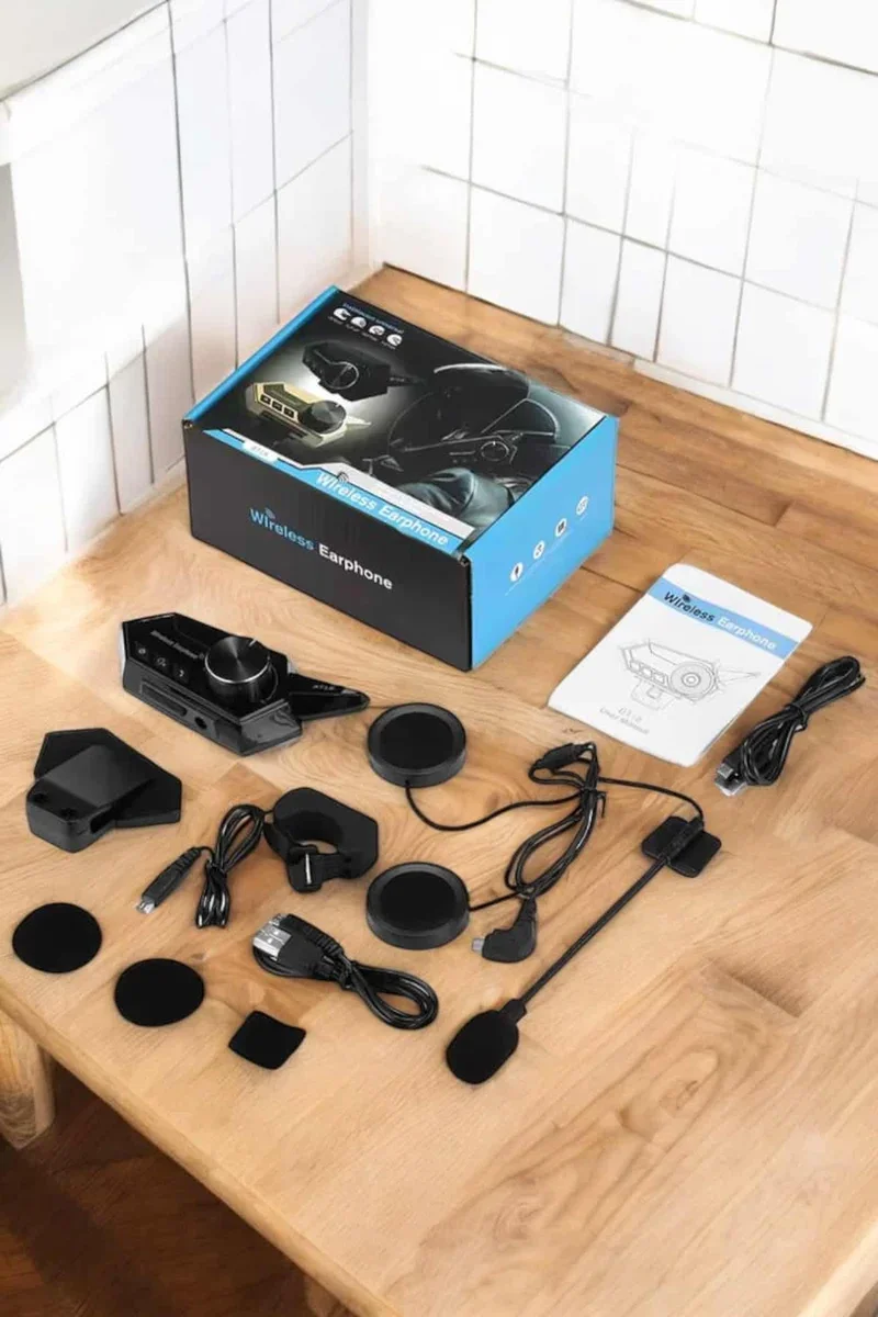 BT18 Motorcu Kulaklığı Bluetooth Kask Kulaklığı ANC Sesli Görüşme Özelliği