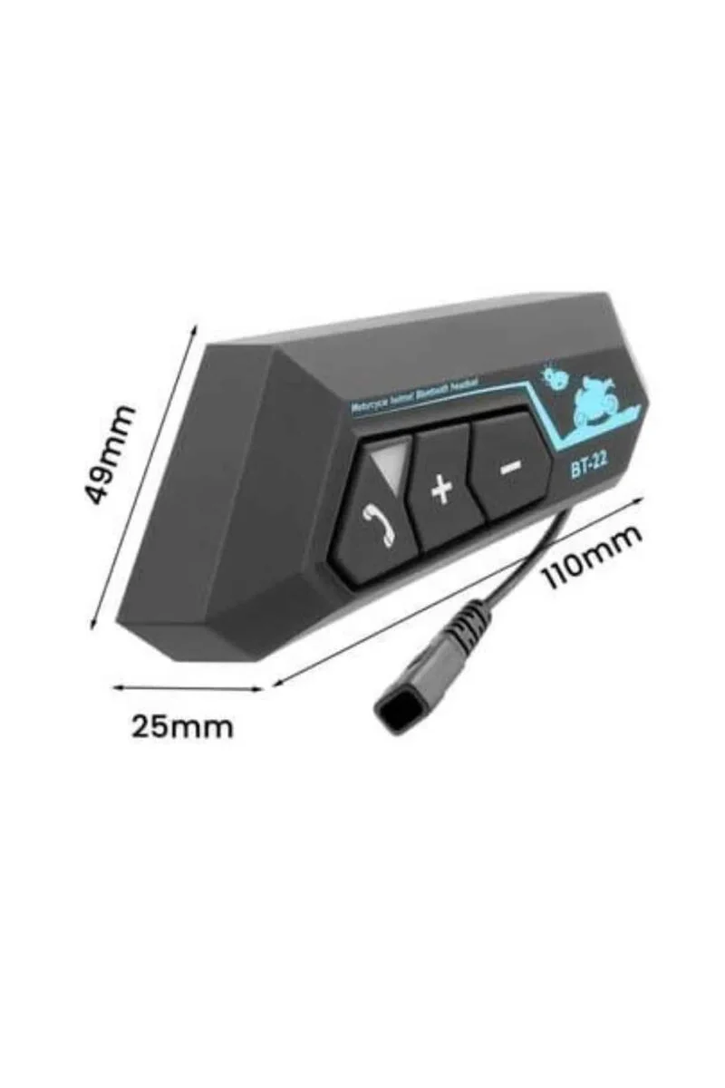 BT22 Bluetooth 5.0 Kask Kulaklık - Motosiklet Intercom