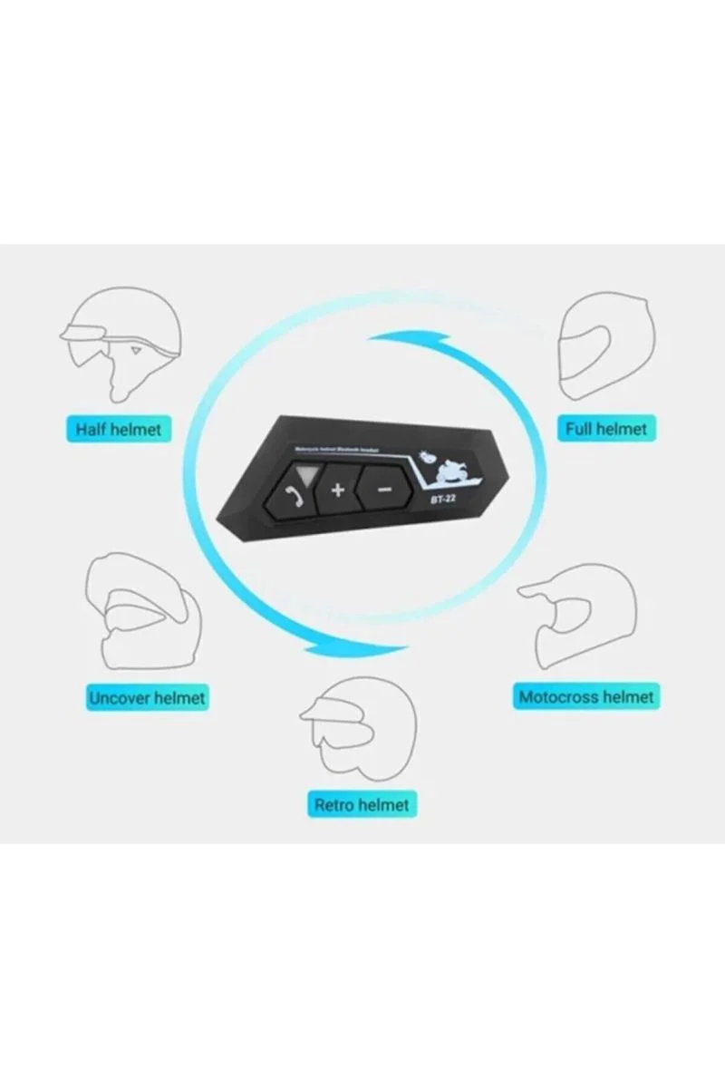 BT22 Bluetooth 5.0 Kask Kulaklık | Motosiklet Interkom Sistemi Fiyatı, Yorumları ve Özellikleri