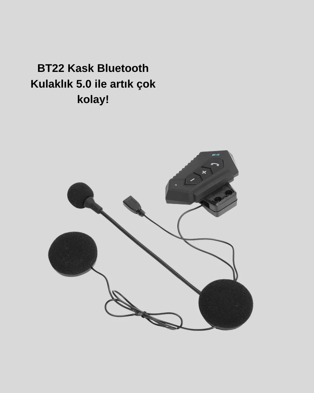 BT22 Kask Bluetooth Kulaklık 5.0 – Suya Dayanıklı, Gürültü Önleyici, Uzun Pil Ömürlü Yeni Nesil Fiyatı, Yorumları ve Özellikleri