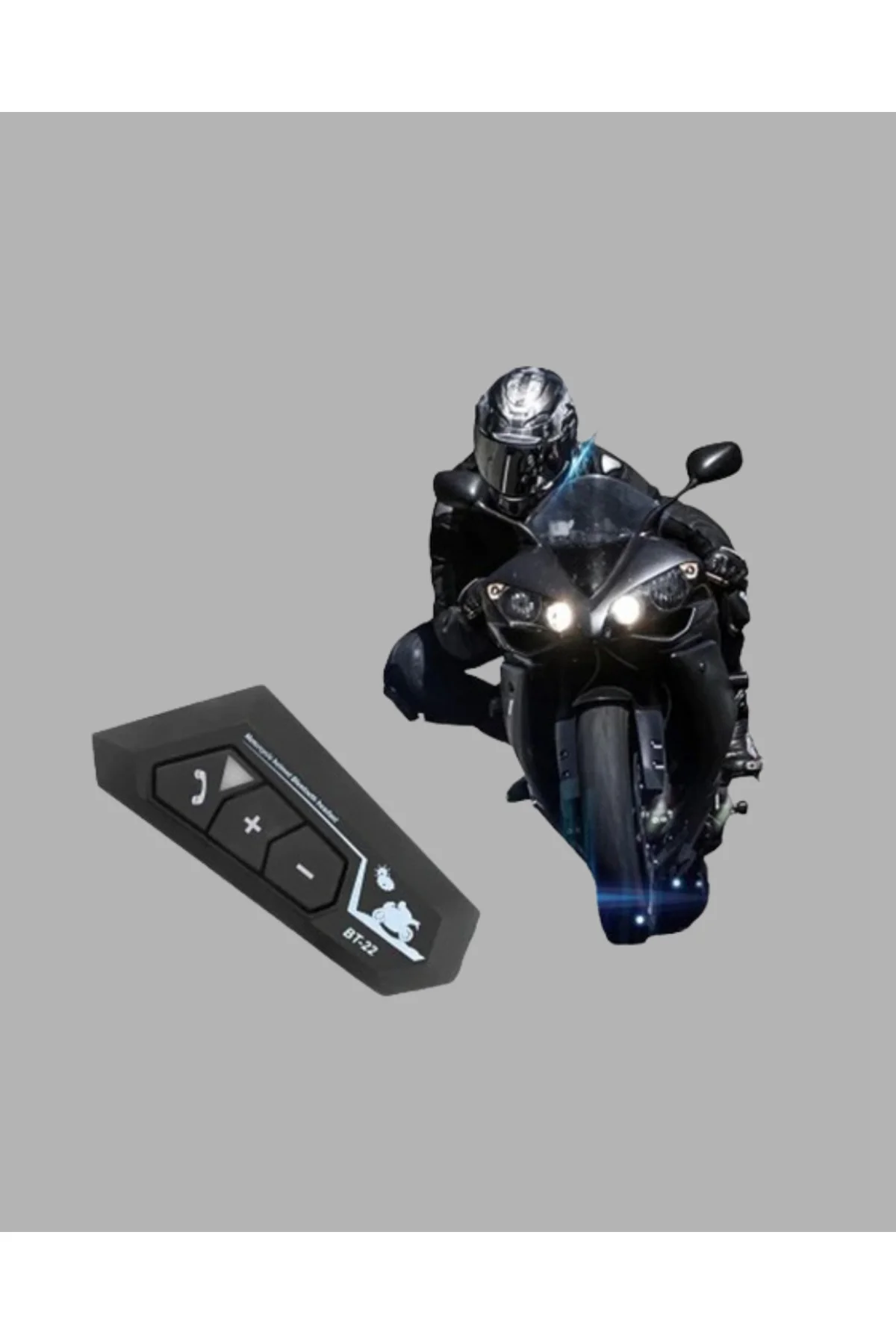BT22 Kask Bluetooth Kulaklık Su Geçirmez Motosiklet İletişim Sistemi