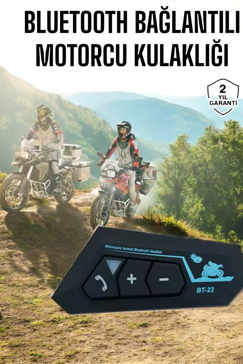 BT22 Kask Bluetooth Kulaklık 5.0 - Motosiklet İçin İnterkom ve Ses Çözümü