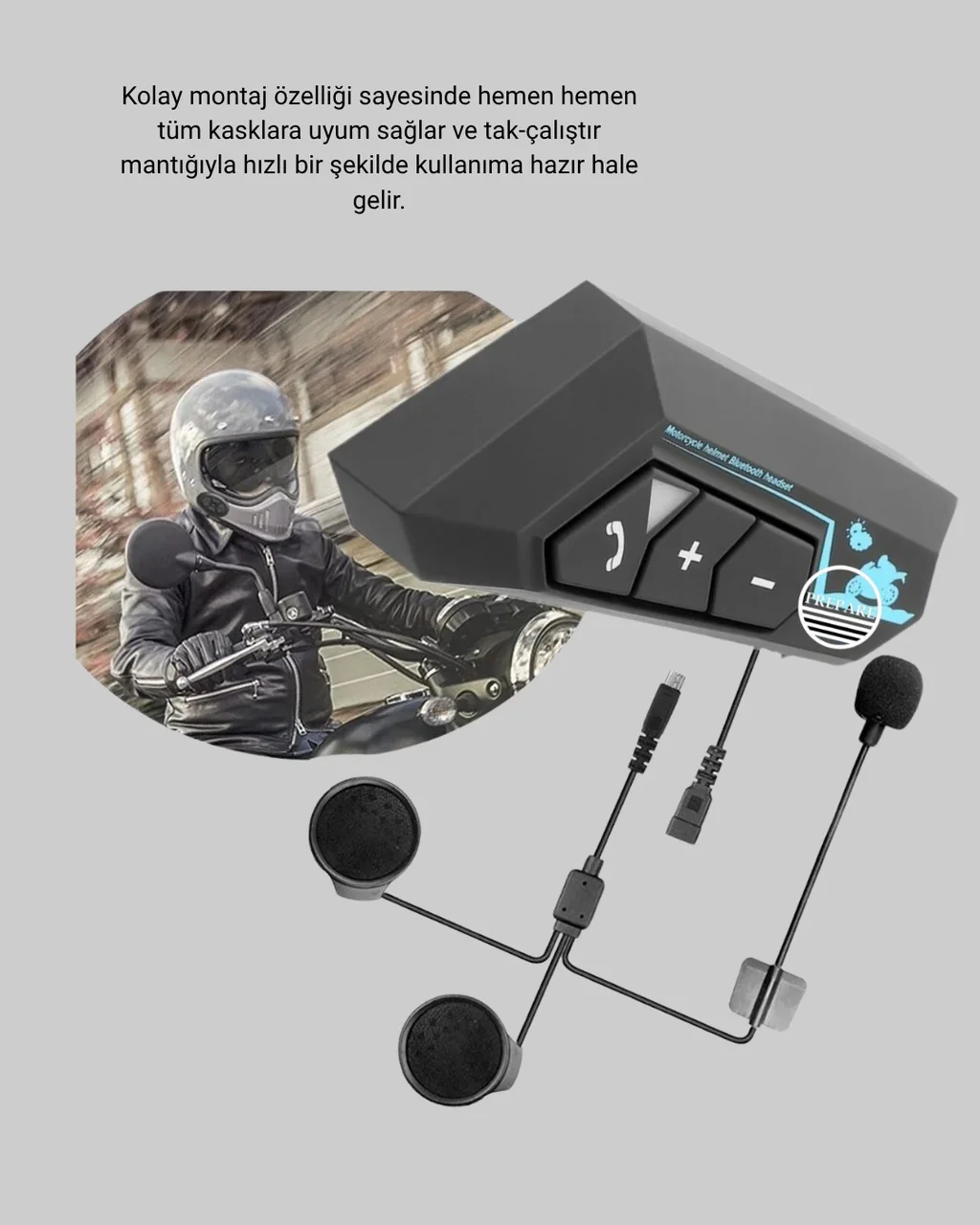Bt22 Kask Bluetooth Kulaklık 5.0 Gürültü Engelleyici Ve Eller Serbest Kullanım - Lisinya