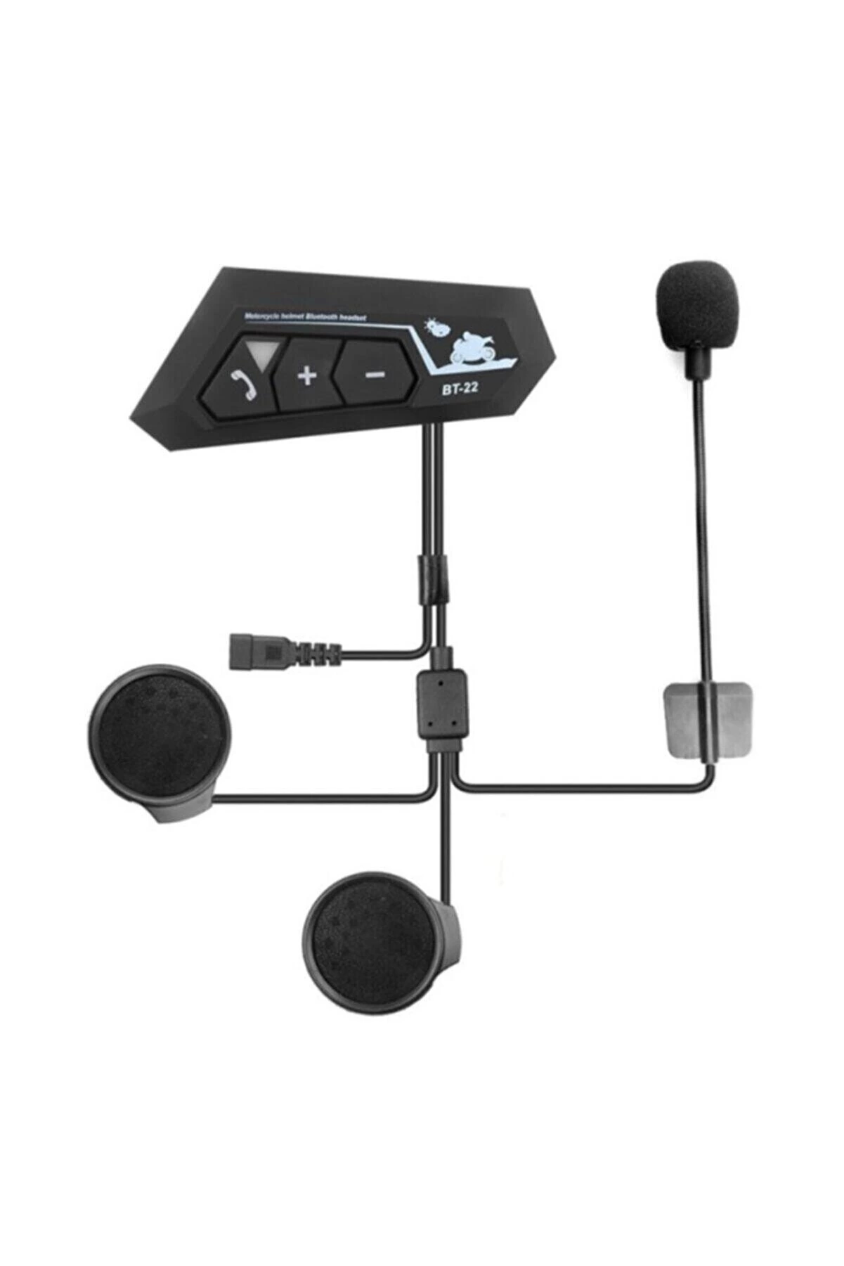 Bt22 Kask Kulaklık Bluetooth Motosiklet Kulaklık 5.0 Bluetooth In