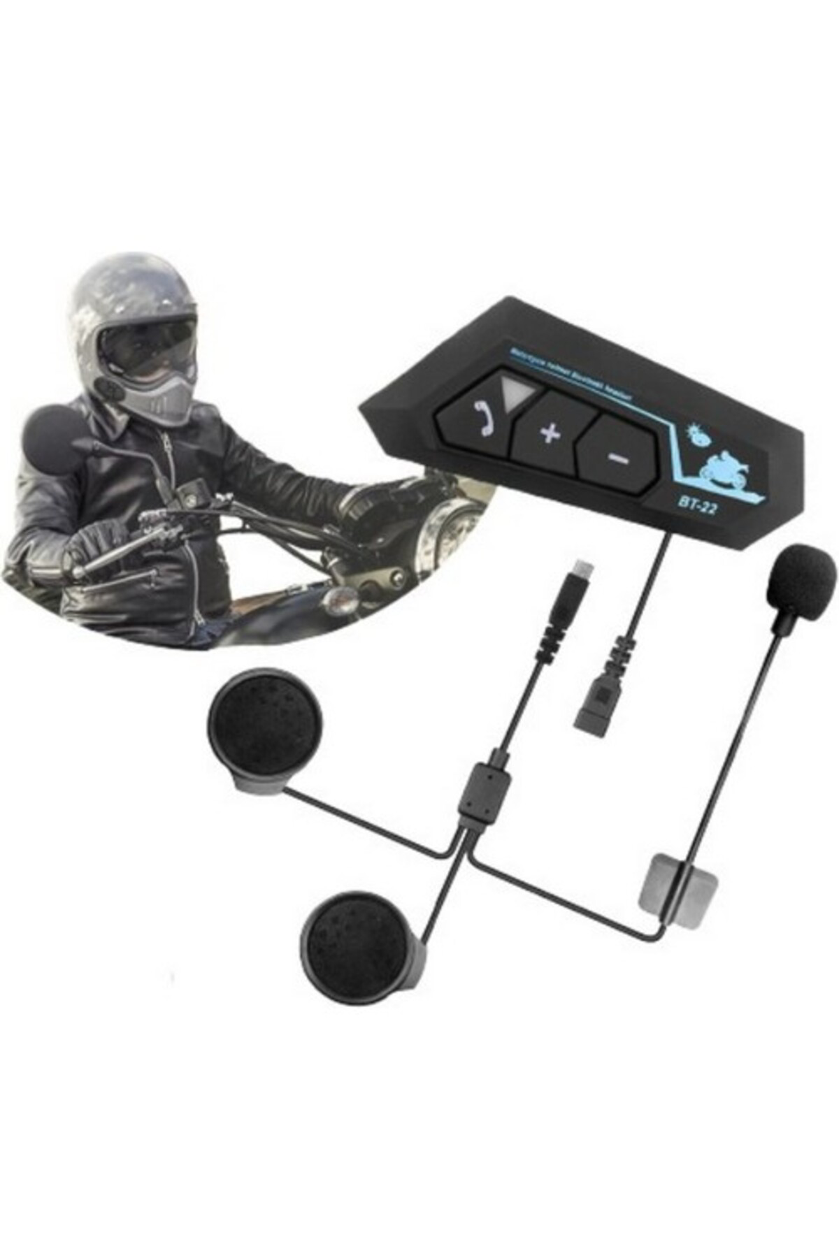 Torima Bt22 Kask Kulaklik Bluetooth Motosiklet Kulaklik 5.0