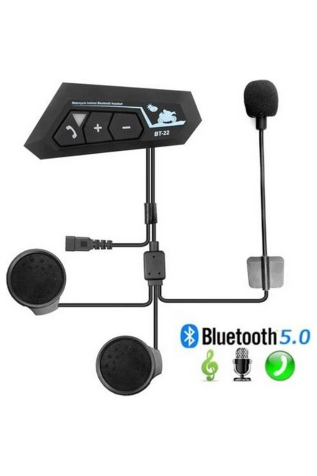 Torima Bt22 Kask Kulaklik Bluetooth Motosiklet Kulaklik 5.0