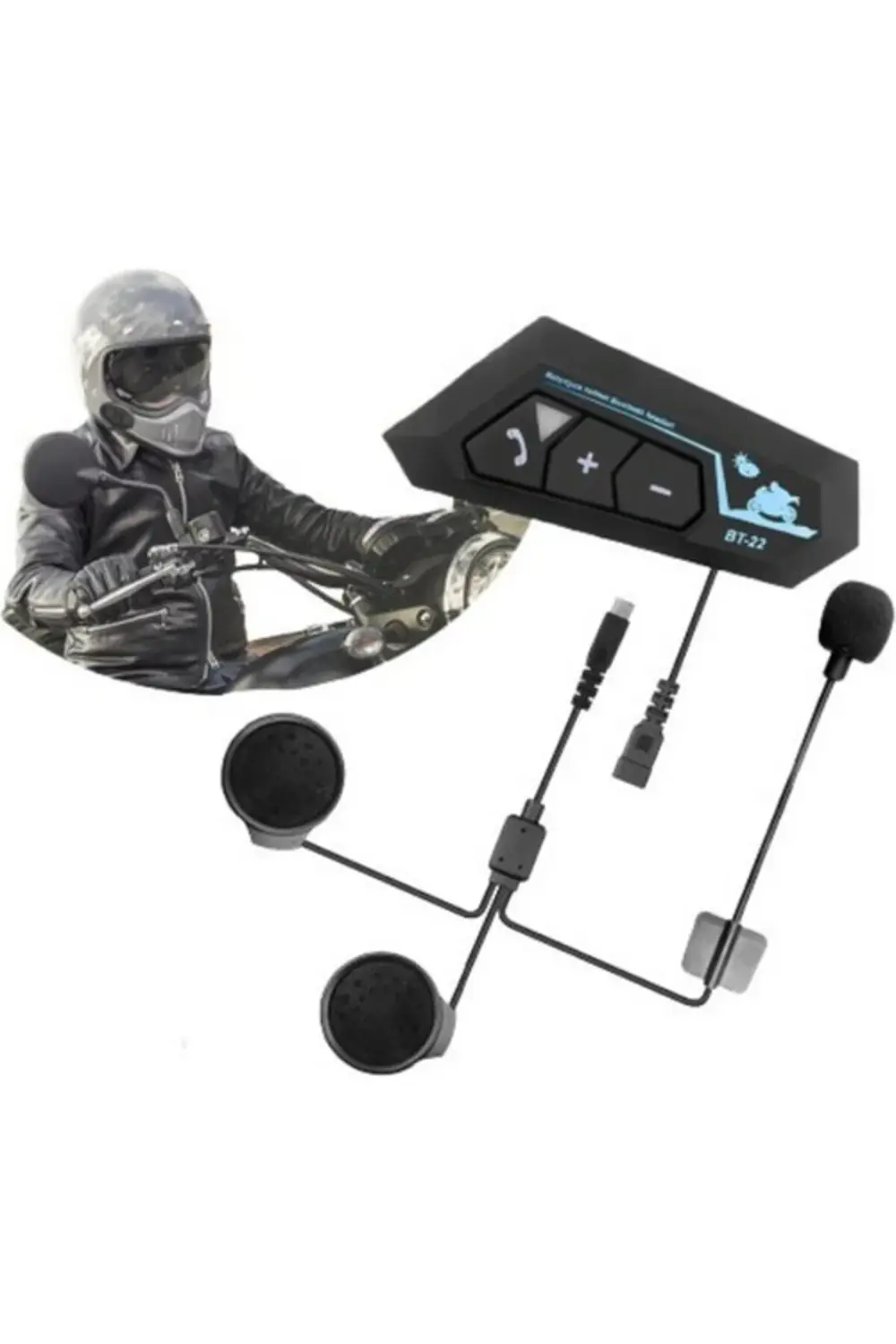 Bt22 Kask Kulaklık Bluetooth Motosiklet Kulaklık 5.0