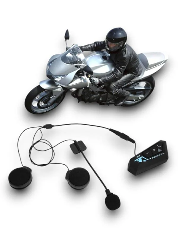 BT22 Motorcu Kulaklığı - Bluetooth 5.0 Interkom ve Su Geçirmez Kask Kulaklığı