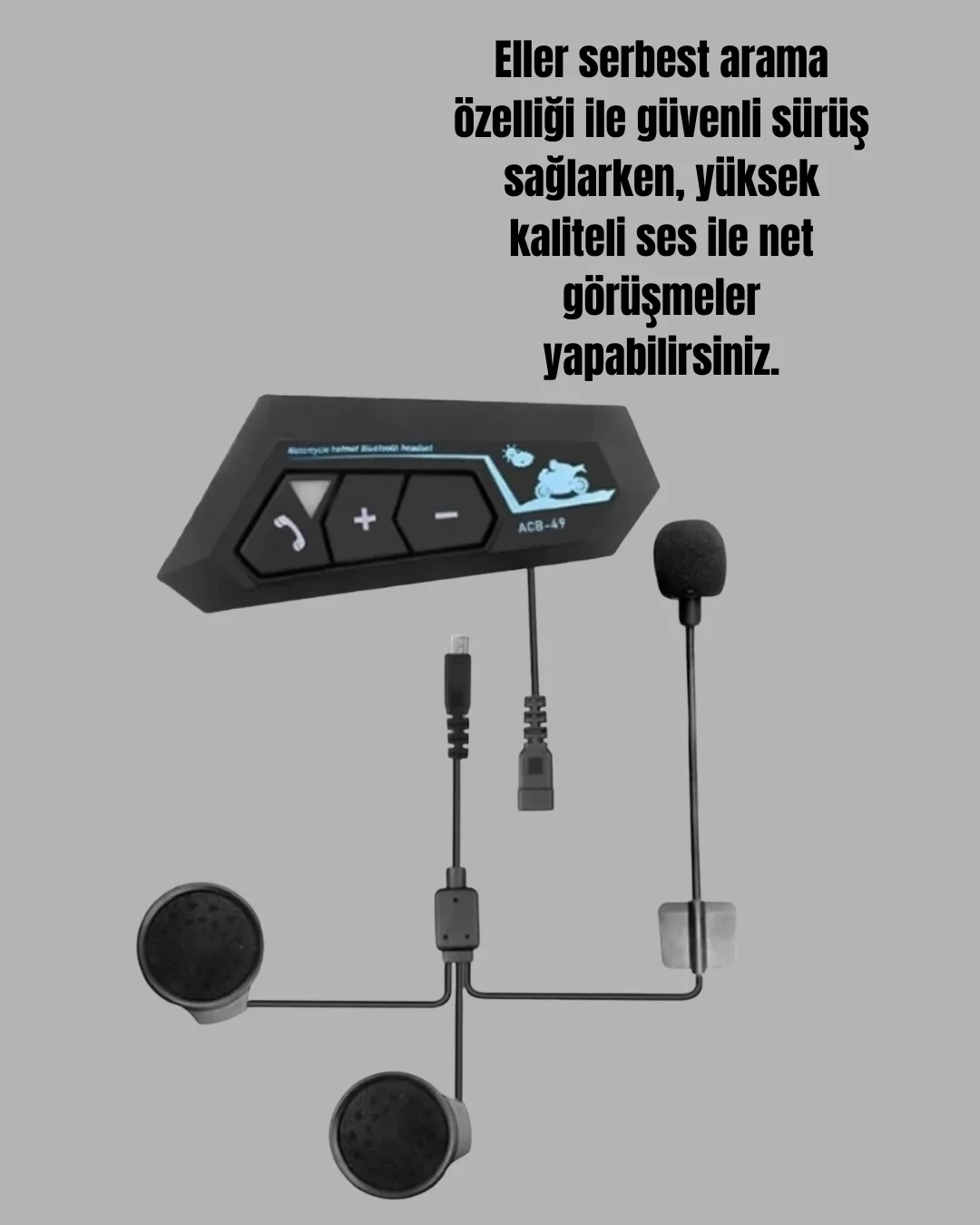 BT22 Motosiklet Kask İçi Bluetooth Kulaklık İnterkom Destekli Yeni Nesil