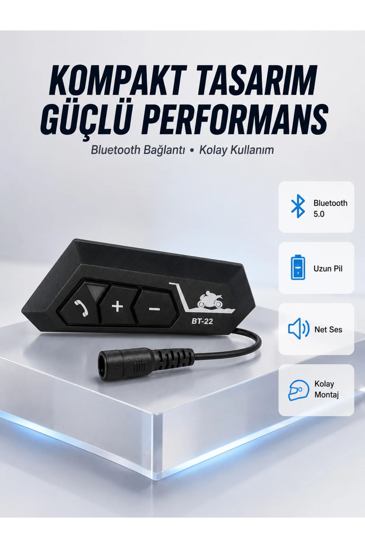 Bt22 Motosiklet Kask İçi Bluetooth Kulaklık İnterkom Destekli Yeni Nesil Bt22 Motosiklet Kask İçi Bluetooth Kulaklık İnterkom Destekli Yeni Nesil