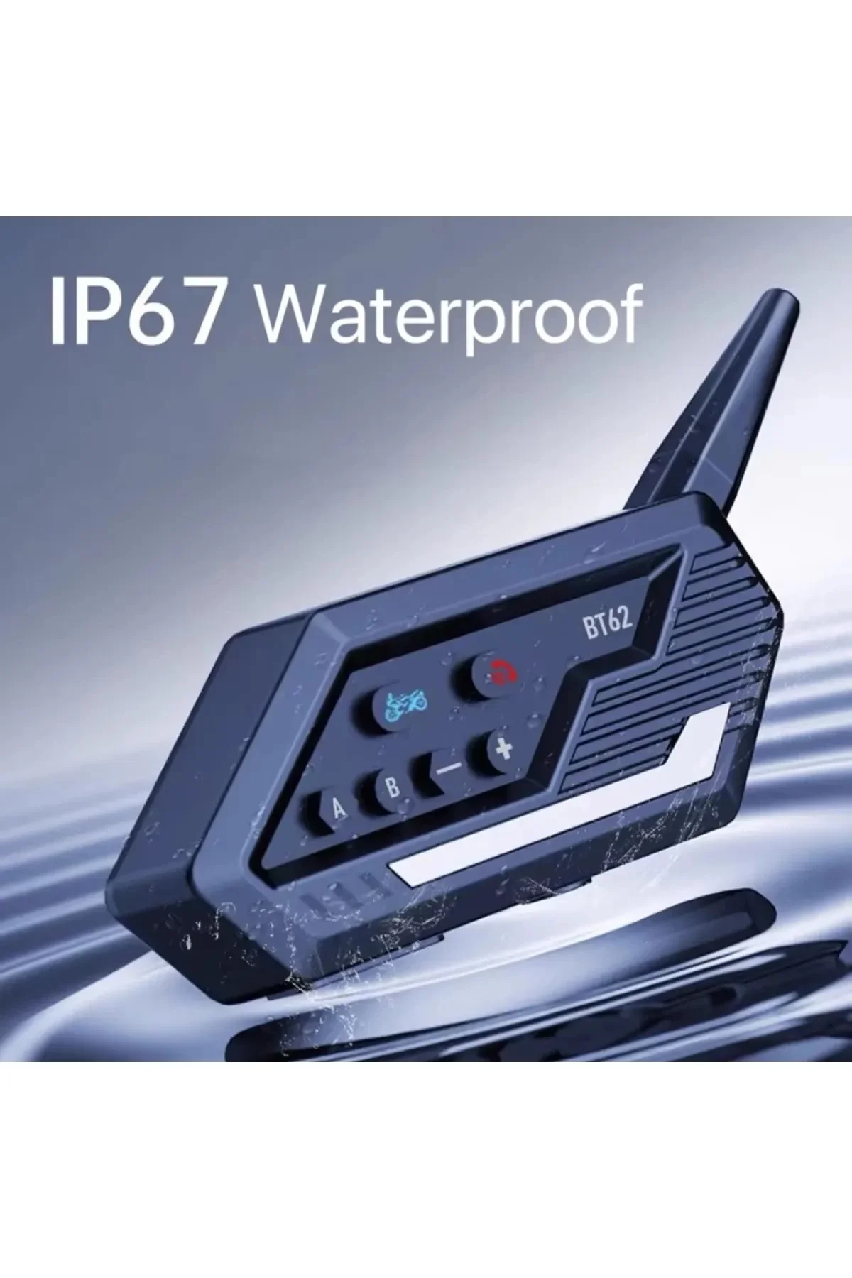 Bt62 Motosiklet Kask Kulaklığı Bluetooth Intercom 2 Intercom Bağlantılı Bt62 Motosiklet Kask Kulaklığı Bluetooth Intercom 2 Intercom Bağlantılı