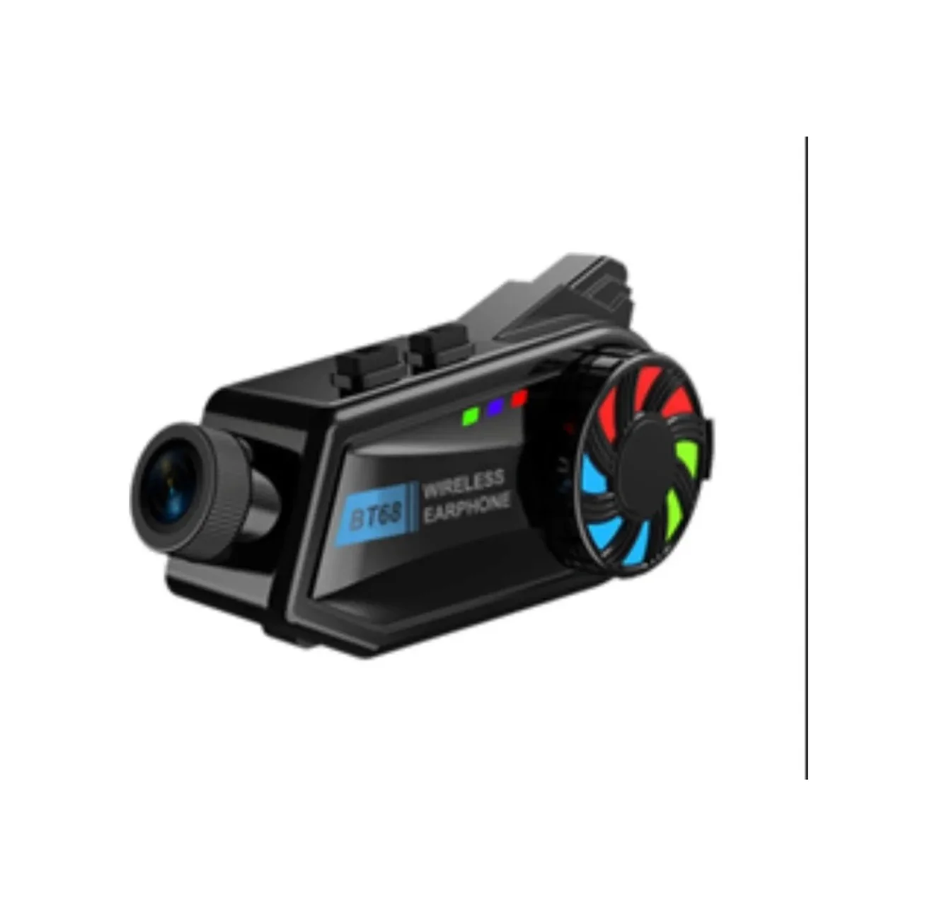 Bt68 Motosiklet Kask Bluetooth Kulaklık 1080p Kamera Ses Kontrolü