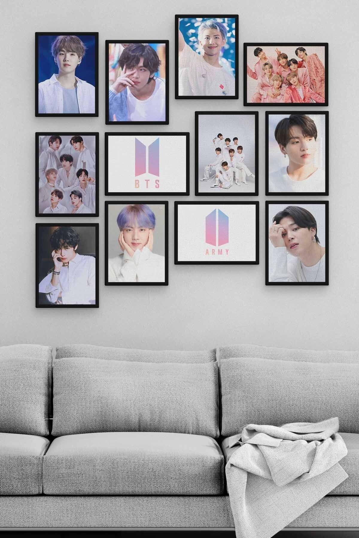 Bts 12 Parça Ahşap Mdf Tablo Zlltb363 Bts 12 Parça Ahşap Mdf Tablo Zlltb363