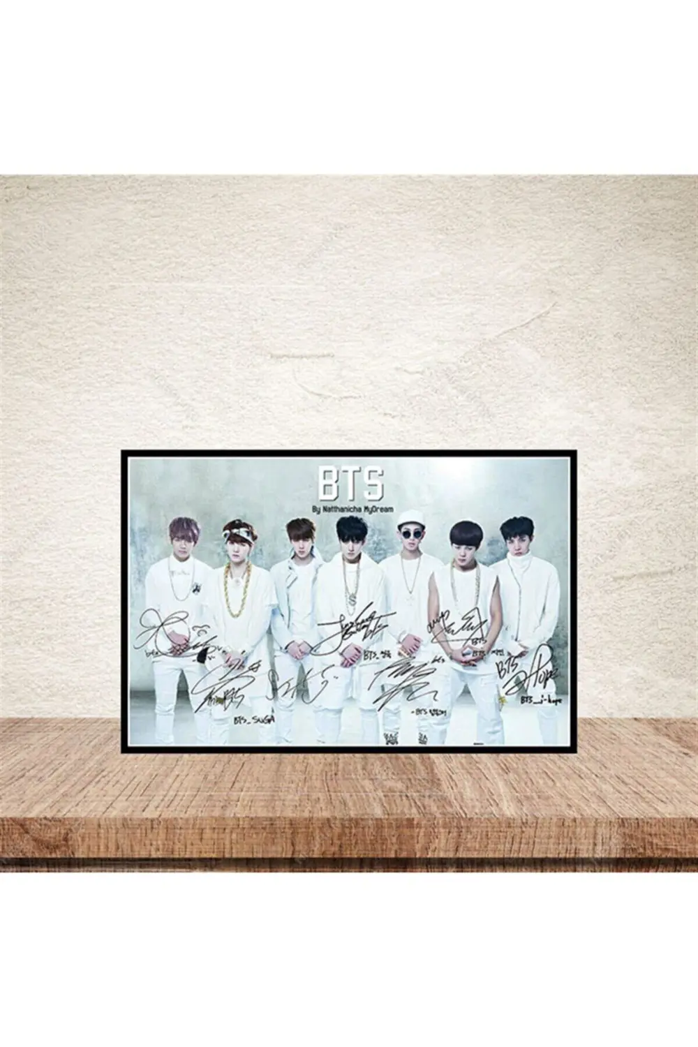 Bts 20-30 Cm Retro Ahşap Poster