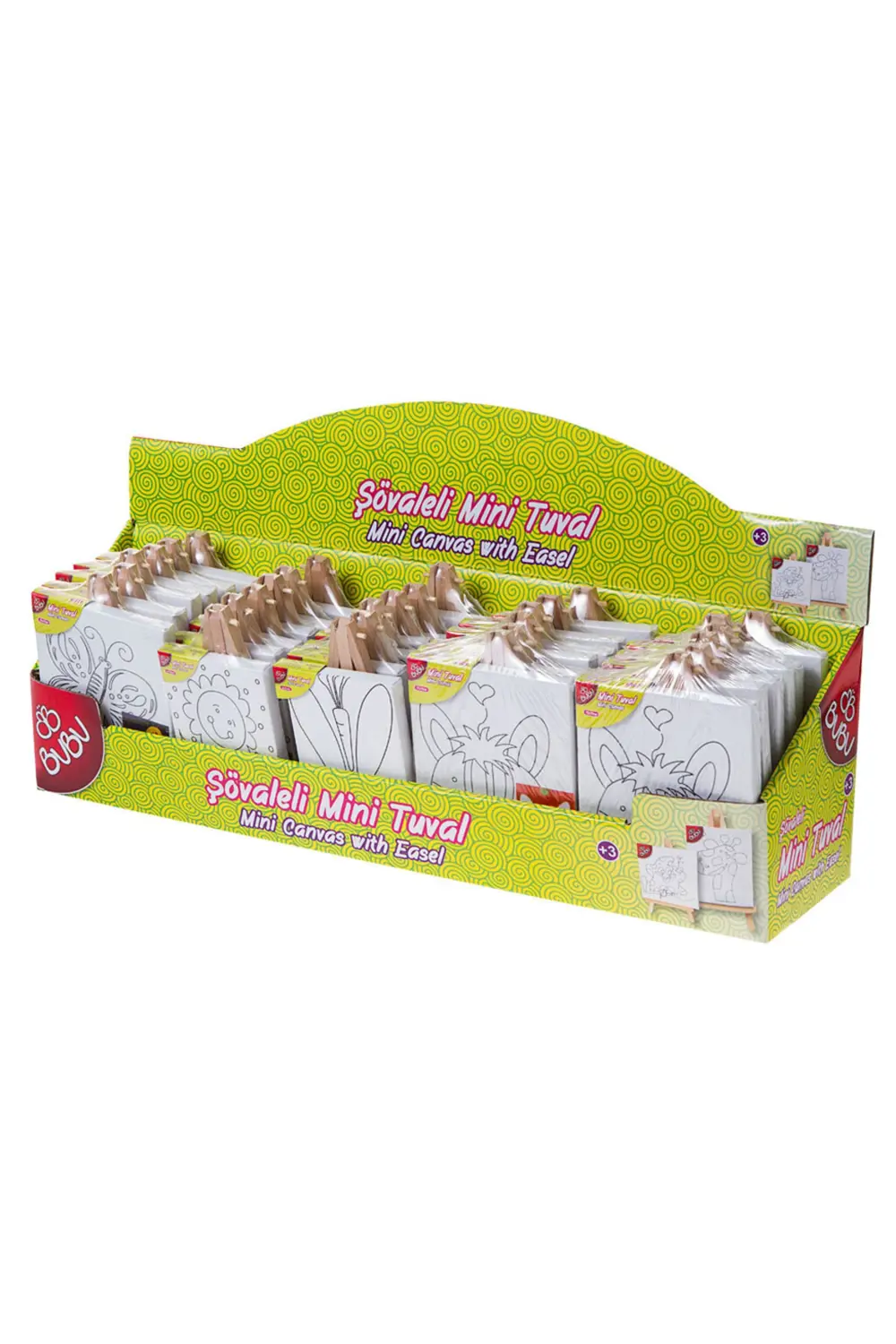 BU-BU MİNİ ŞÖVALELİ TUVAL SETİ 15X20