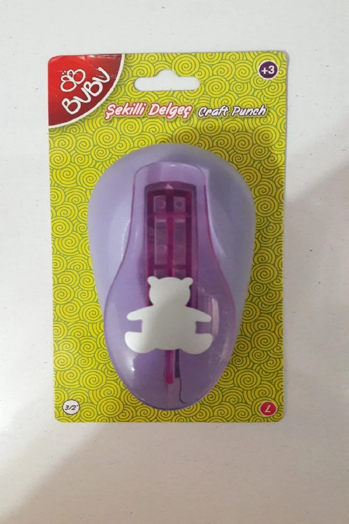 Bu-bu Şekilli Eva Ve Kağıt Delgeç Ayıcık 3/2'' L ( 4 Cm )