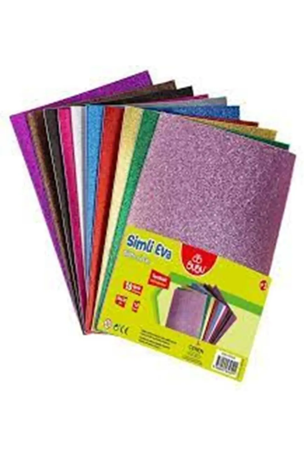 Bu-Bu Simli Yapışkanlı Eva 20X30Cm.10 Renk