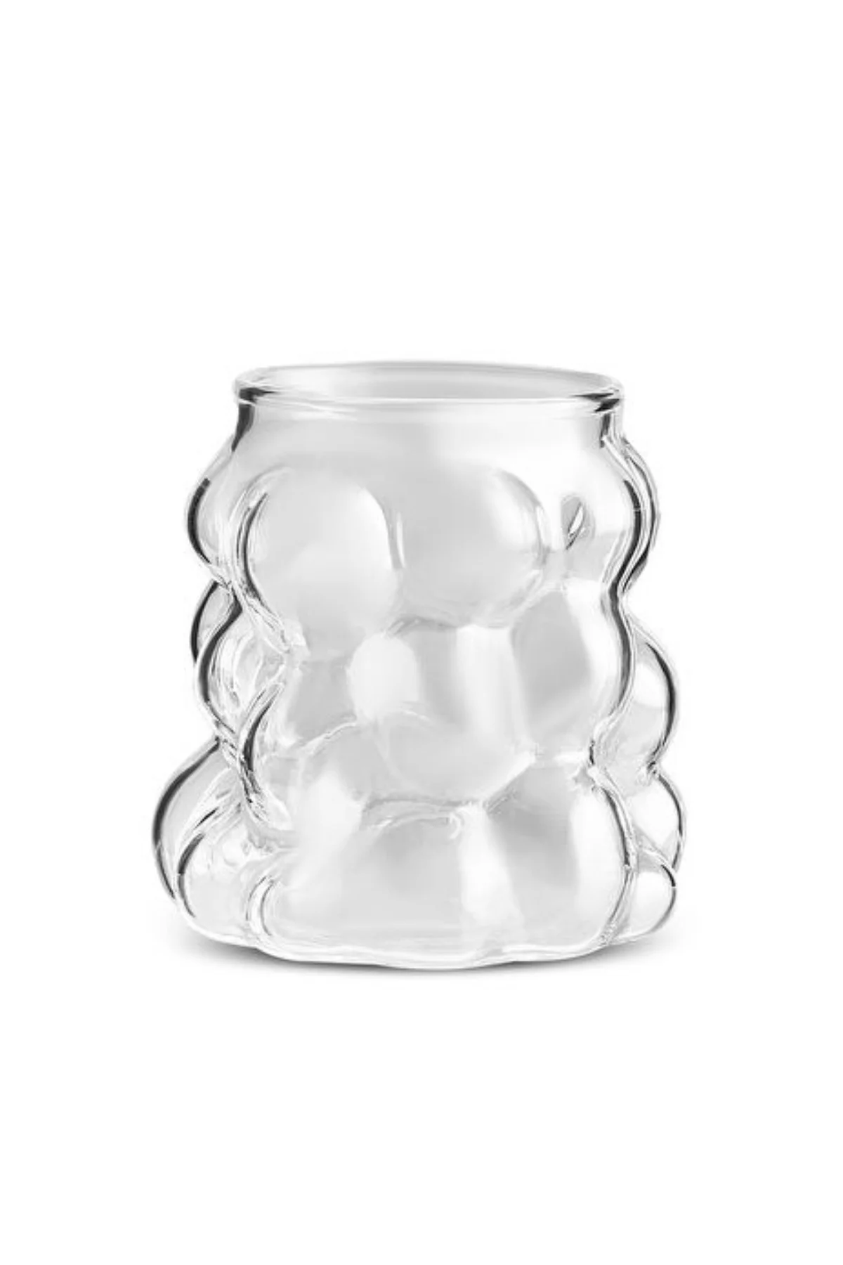 Bubble Desenli Kahve Yanı Su Bardağı 6’lı Cam Bardak Seti 90 cc Bubble Desenli Kahve Yanı Su Bardağı 6’lı Cam Bardak Seti 90 cc