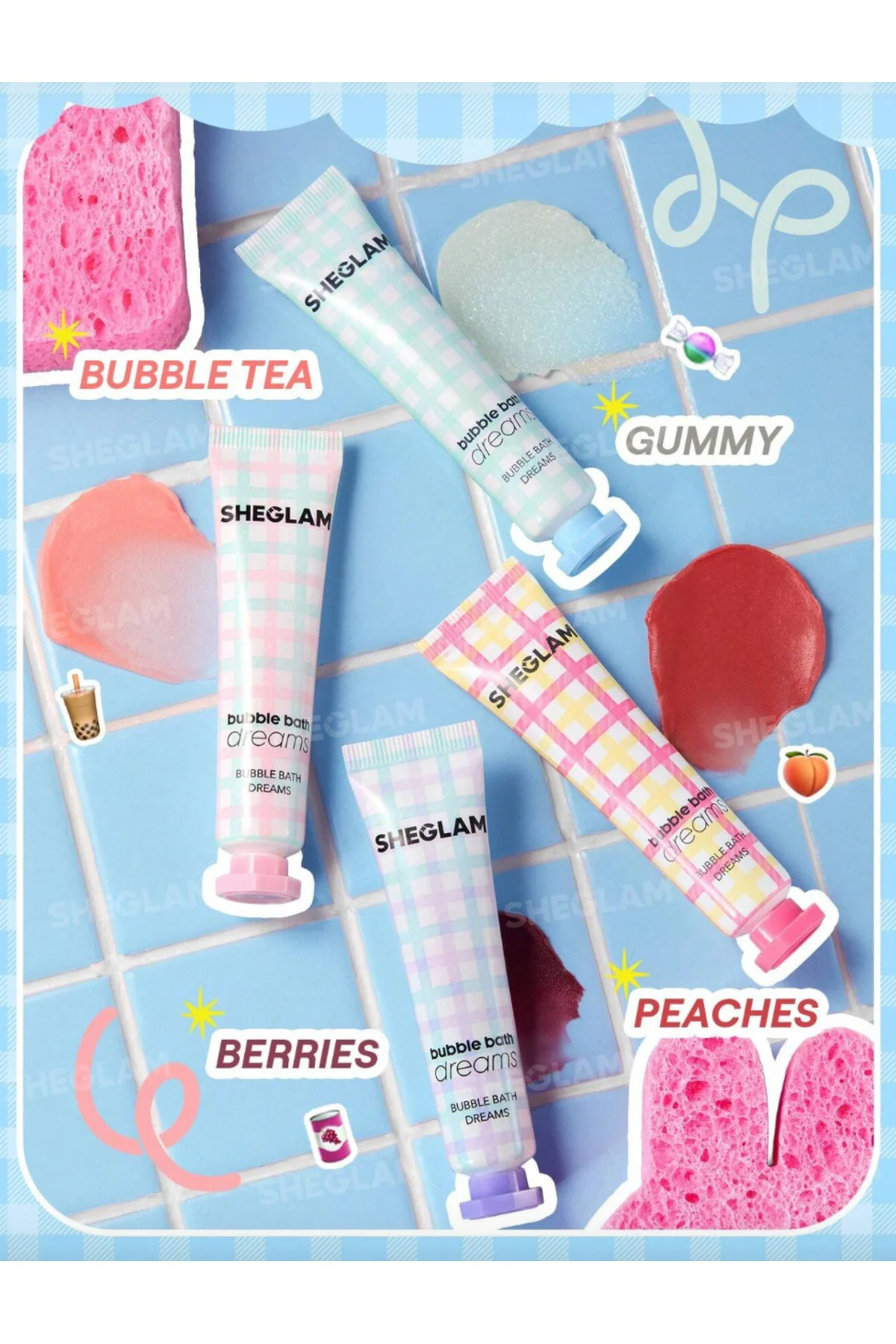 Bubble Kiss Lip Balm-Peaches