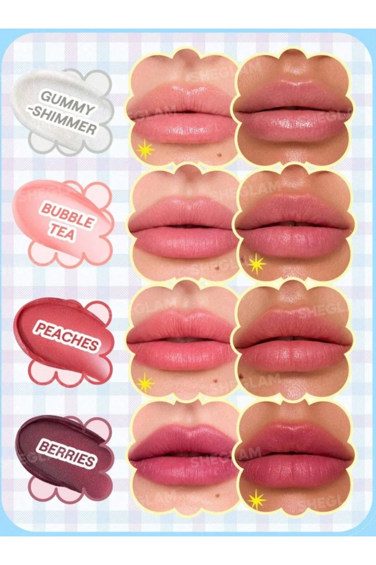 Bubble Kiss Renkli Nemlendirici Lip Balm - Islak Bitişli Gloss Et