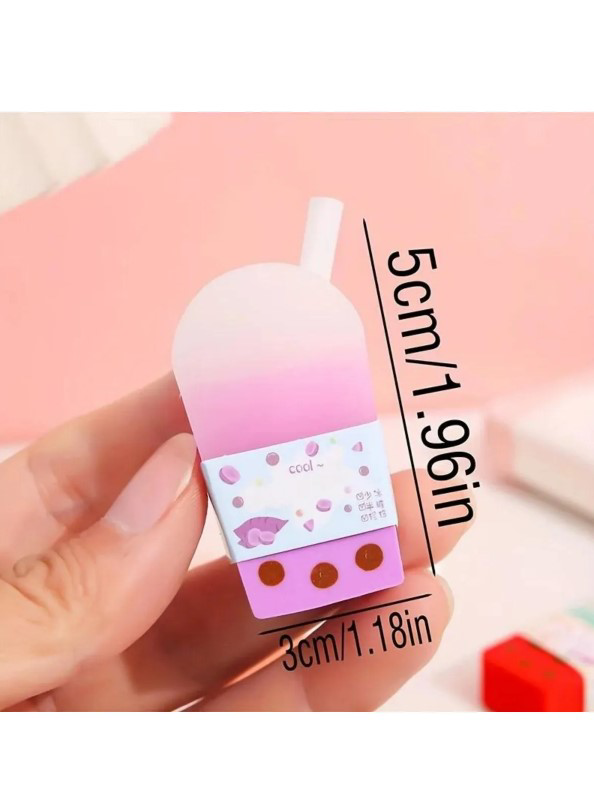 Adel Bubble Tea Renkli Silgi - 4 Adet
