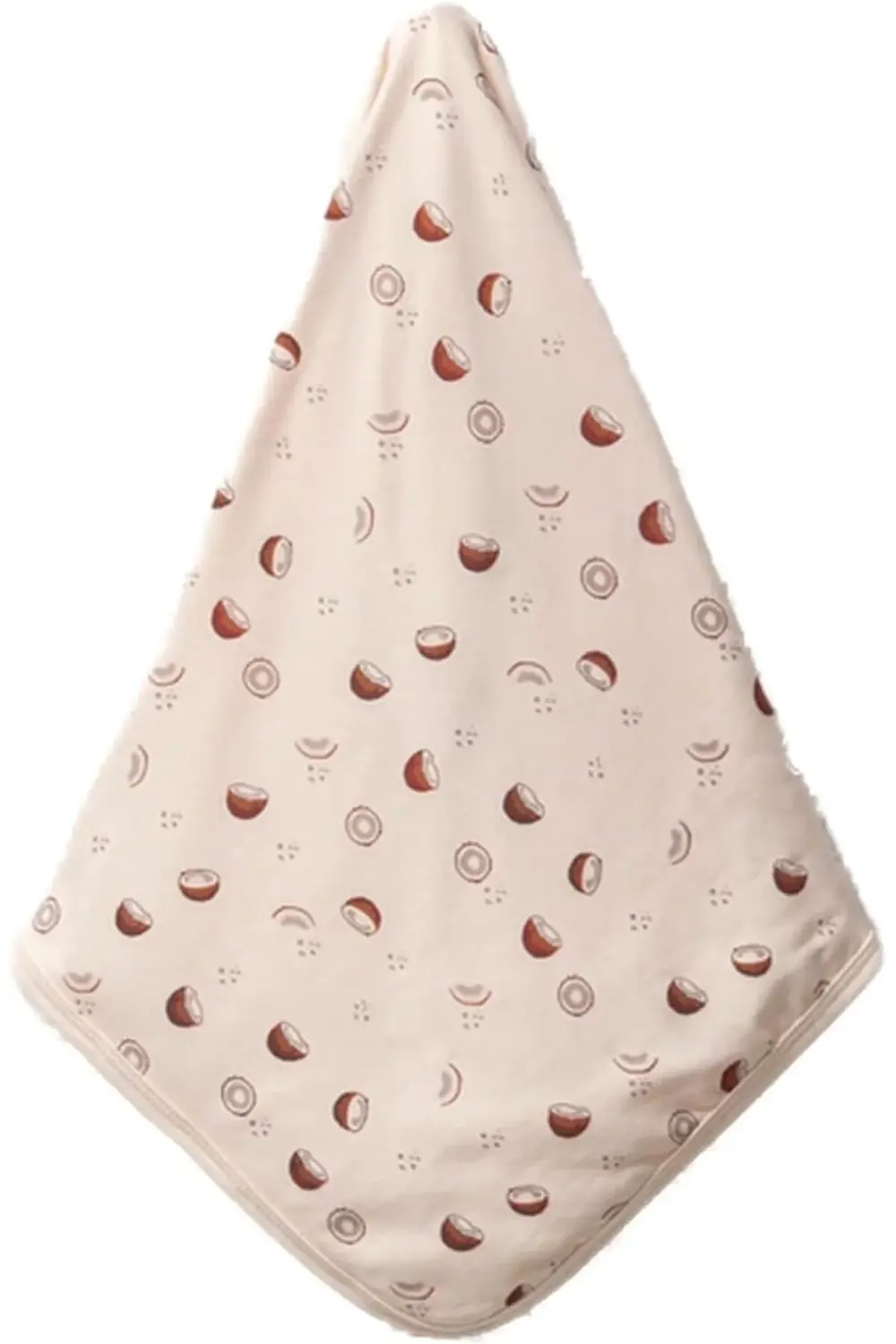 BUBBLES%100 PAMUK BASKILI, ÇİFT KATLI BEBEK BATTANİYESİ (COCONUT)