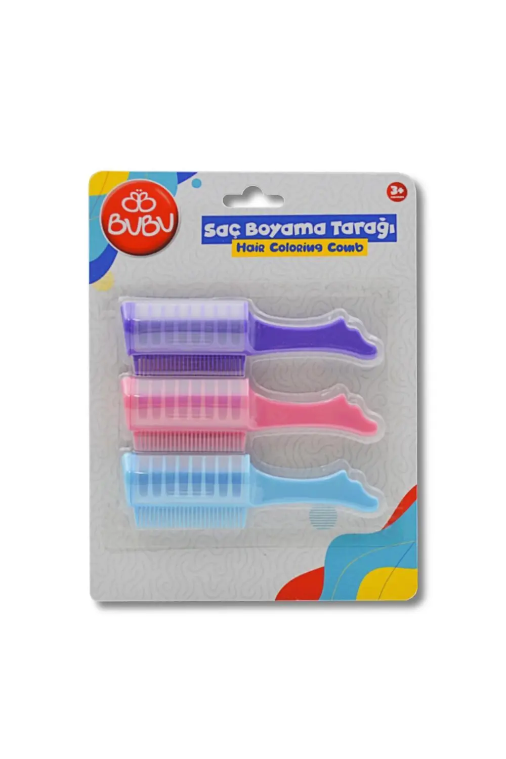 Bubu Bu-bu Saç Boyama Tarağı 3'lü