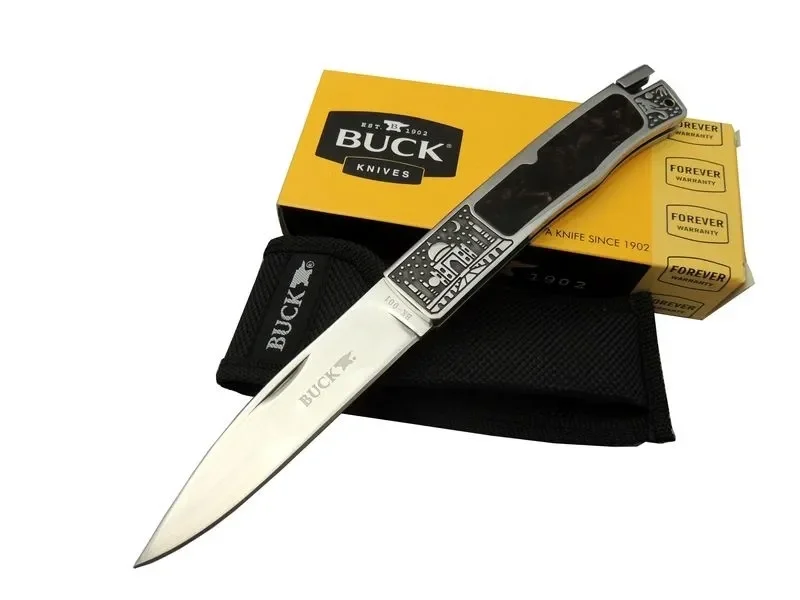 Buck Knives Bk-001brv Kamp Çakı 23 Cm - Metal; Kauçuk İşlemeli Sap, Kılıflı Buck Knives Bk-001brv Kamp Çakı 23 Cm - Metal; Kauçuk İşlemeli Sap, Kılıflı
