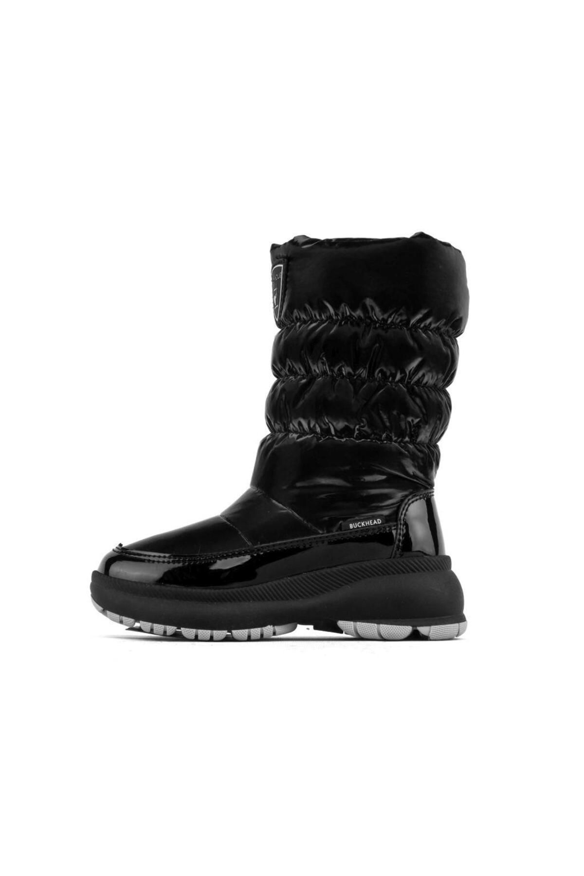 Buckhead Buck1103-Black Charm Shiny Kişlik Çocuk Çizme Bot