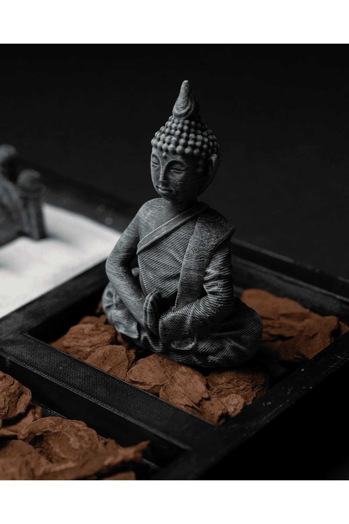 Buda Heykeli Dikdörtgen Zen Bahçe Seti Ev Ofis Dekoru Masaüstü Dekoratif Obje Fiyatı, Yorumları ve Özellikleri