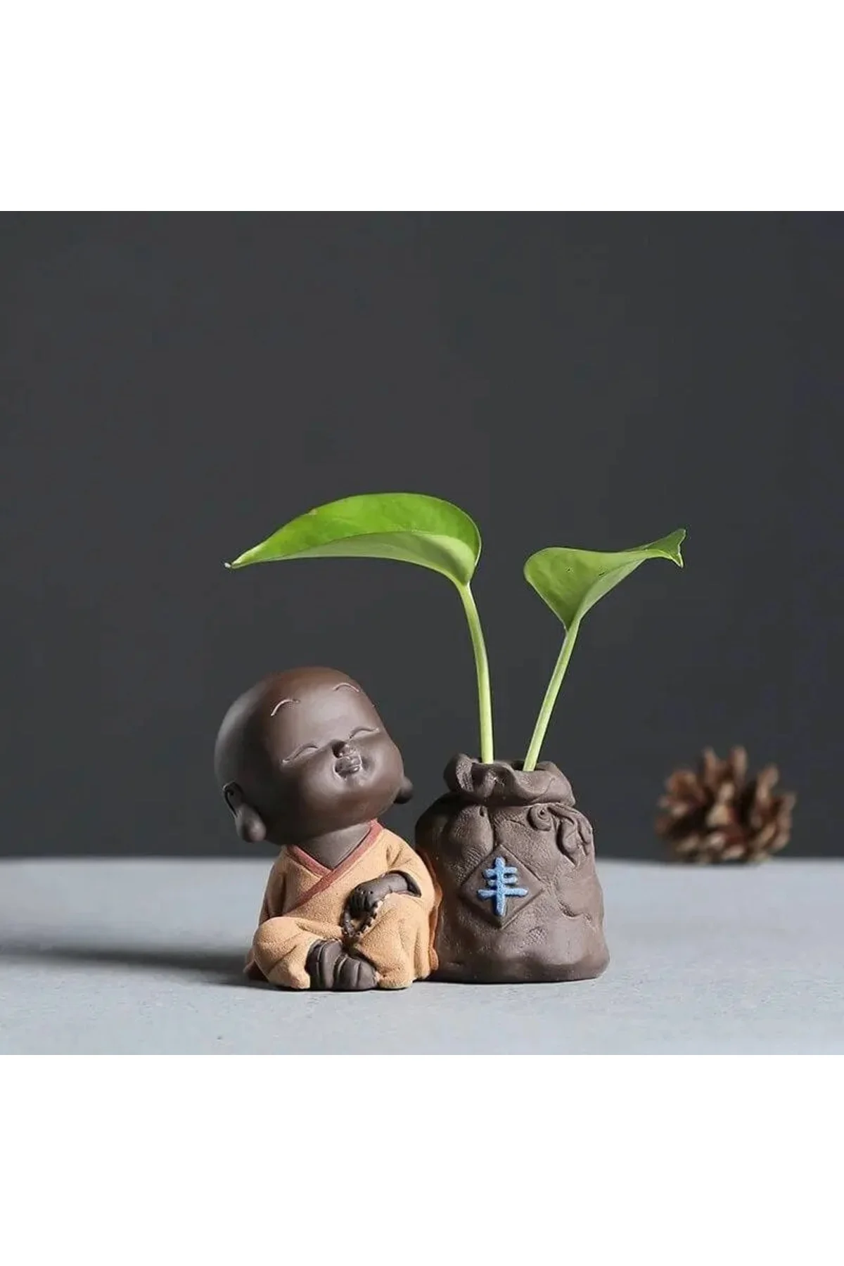 Buda Vazo Buddha Vazo Seti Meditasyon Buda Dekoratif Obje 5 Parça