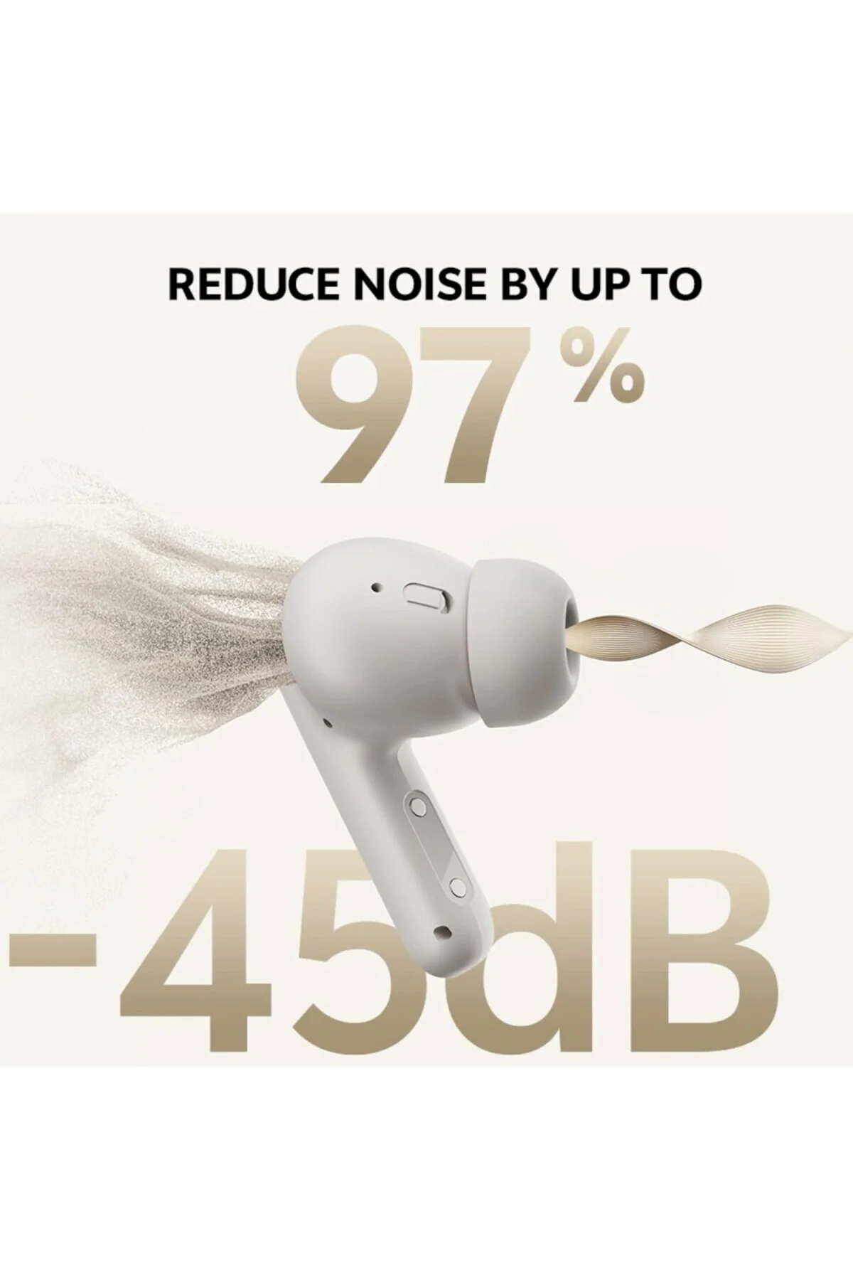 Buds Anc HT15 Bluetooth Kulaklık - 45 dB. ANC - 6 Mikrofon ENC - Çift Cihaz Gürültü E