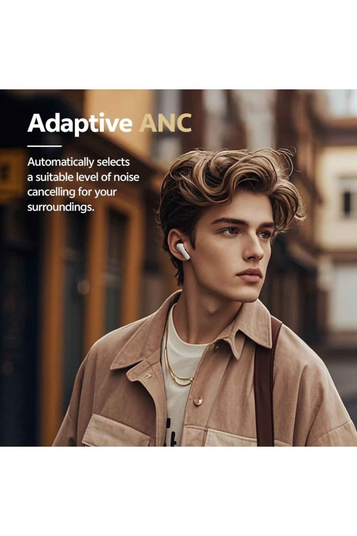 Buds Anc HT15 Bluetooth Kulaklık - 45 dB. ANC - 6 Mikrofon ENC - Çift Cihaz Gürültü E