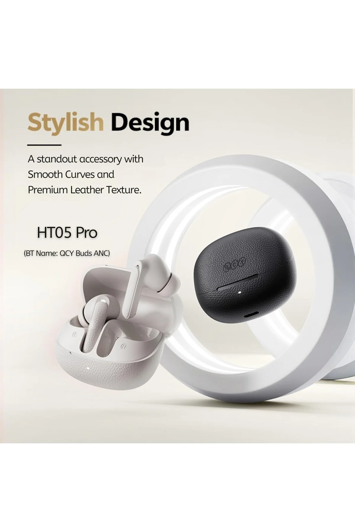 Buds Anc HT15 Bluetooth Kulaklık - 45 dB. ANC - 6 Mikrofon ENC - Çift Cihaz Gürültü E