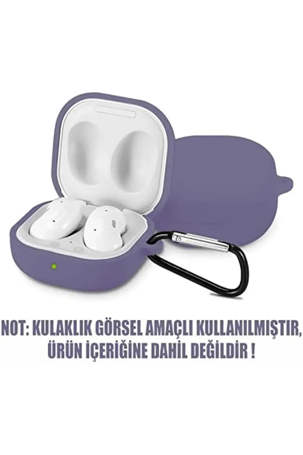 Buds Live için Kılıf Mat Silikon Lavanta Grisi [Buds Live ile Uyu