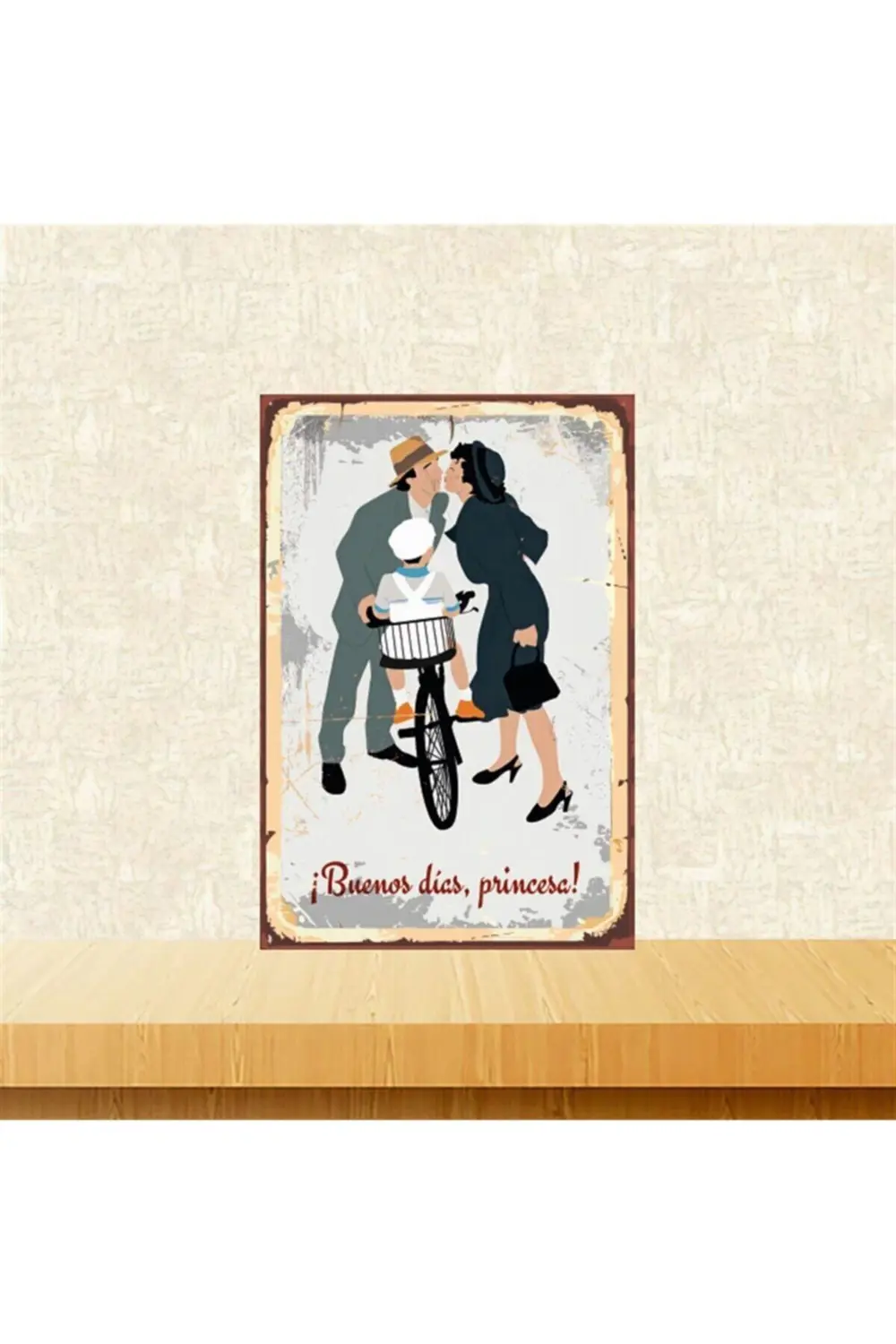 Buenos Dics Princesa 20-30 Cm Retro Ahşap Tablo Tkfx5346