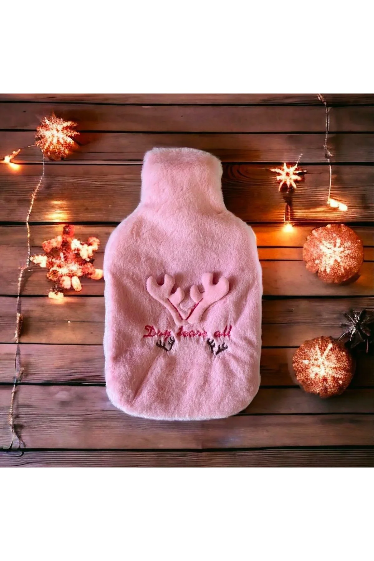 BUFFER® 2 Litrelik Geyikli Model Peluş Kılıflı Sıcak Su Torbası