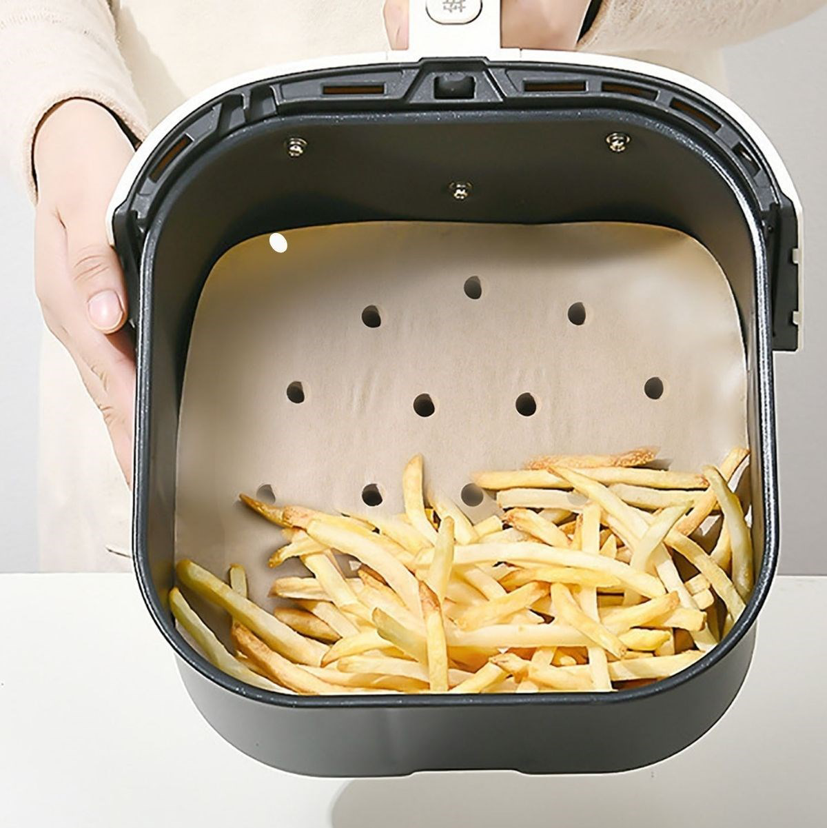 BUFFER® 250 Adet Air Fryer Pişirme Kağıdı Tek Kullanımlık Hava Fr BUFFER® 250 Adet Air Fryer Pişirme Kağıdı Tek Kullanımlık Hava Fr