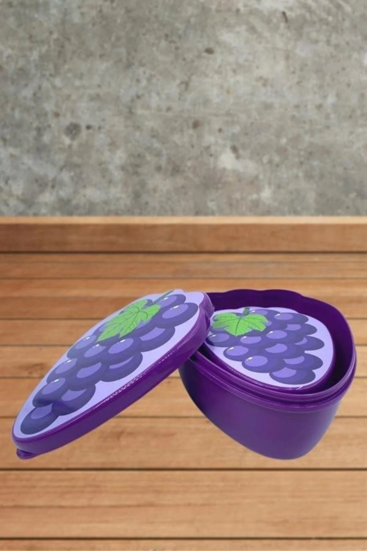 BUFFER® 2'li İç İçe Geçebilen Üzüm Model Saklama ve Beslenme Kabı